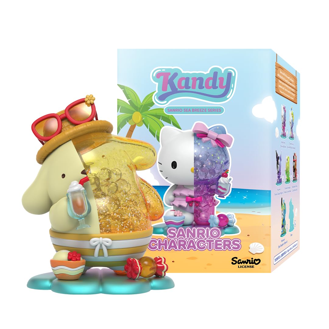 Mighty Jaxx Kandy x Sanrio Sea Breeze Pompompurin ultra-rare figurine on display