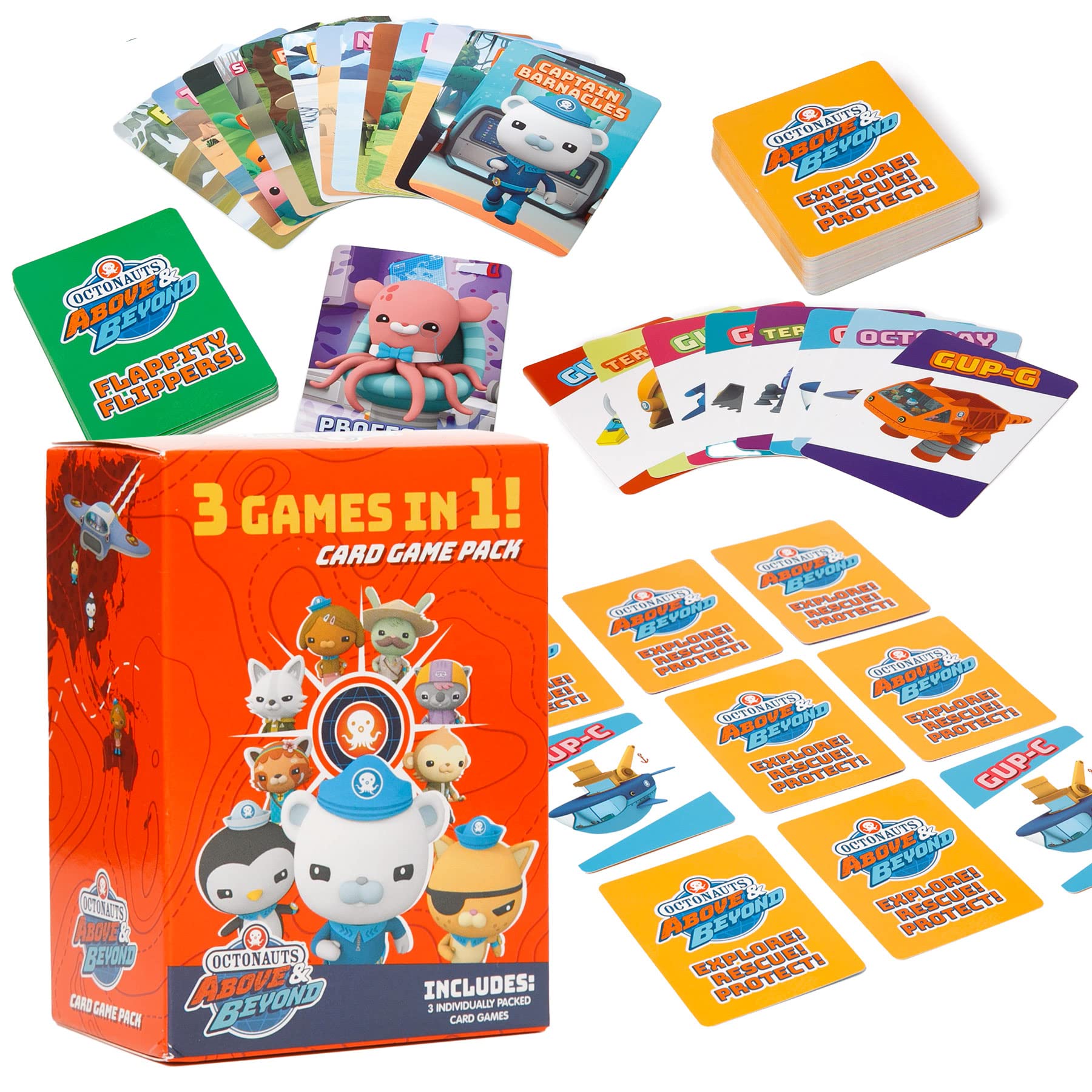 Mighty Mojo Octonauts card games front cover inviting family game night