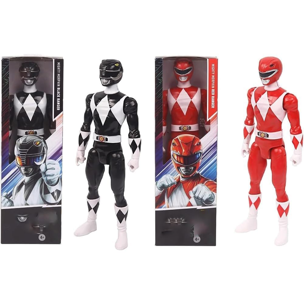 Mighty Morphin Ranger 12-Inch figure with classic details for display and imaginative play.