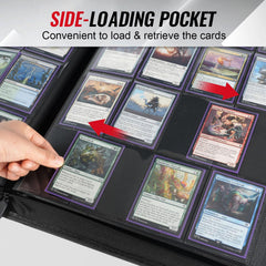 Migitec 16-pocket binder waterproof cover guards prized cards during travel.