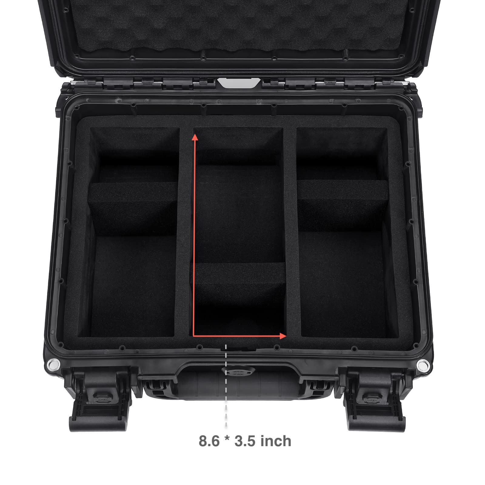 Migitec rugged hard-shell with EVA foam protects premium collections.