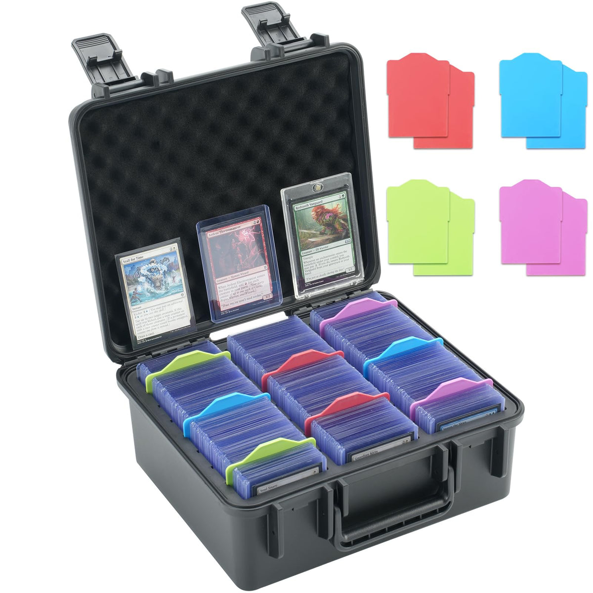 Migitec top-loader storage box exterior highlights tough PP shell for reliable card protection