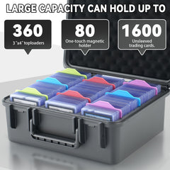 Migitec top-loader storage box interior tray keeps cards secure and neatly organized
