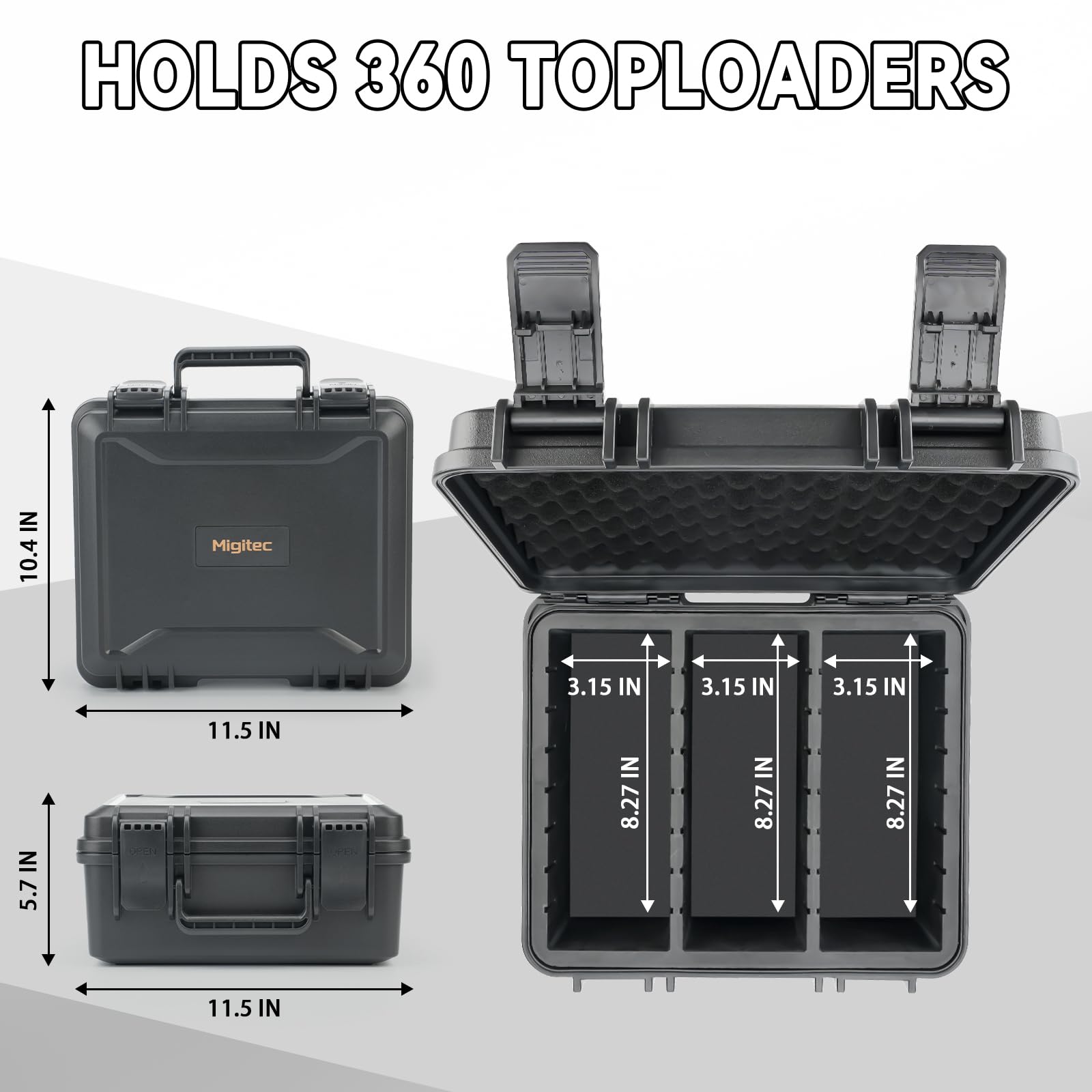 Migitec rugged case design withstands heavy use during travel