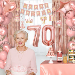Miidenks foil balloons set provides premium accents for elegant décor