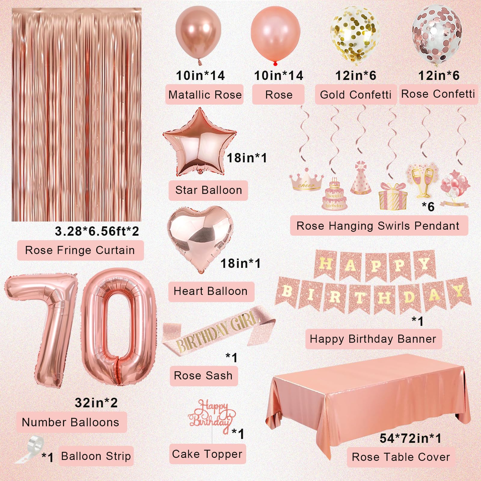 Miidenks rose gold fringe curtain brings soft shimmer to the party entrance