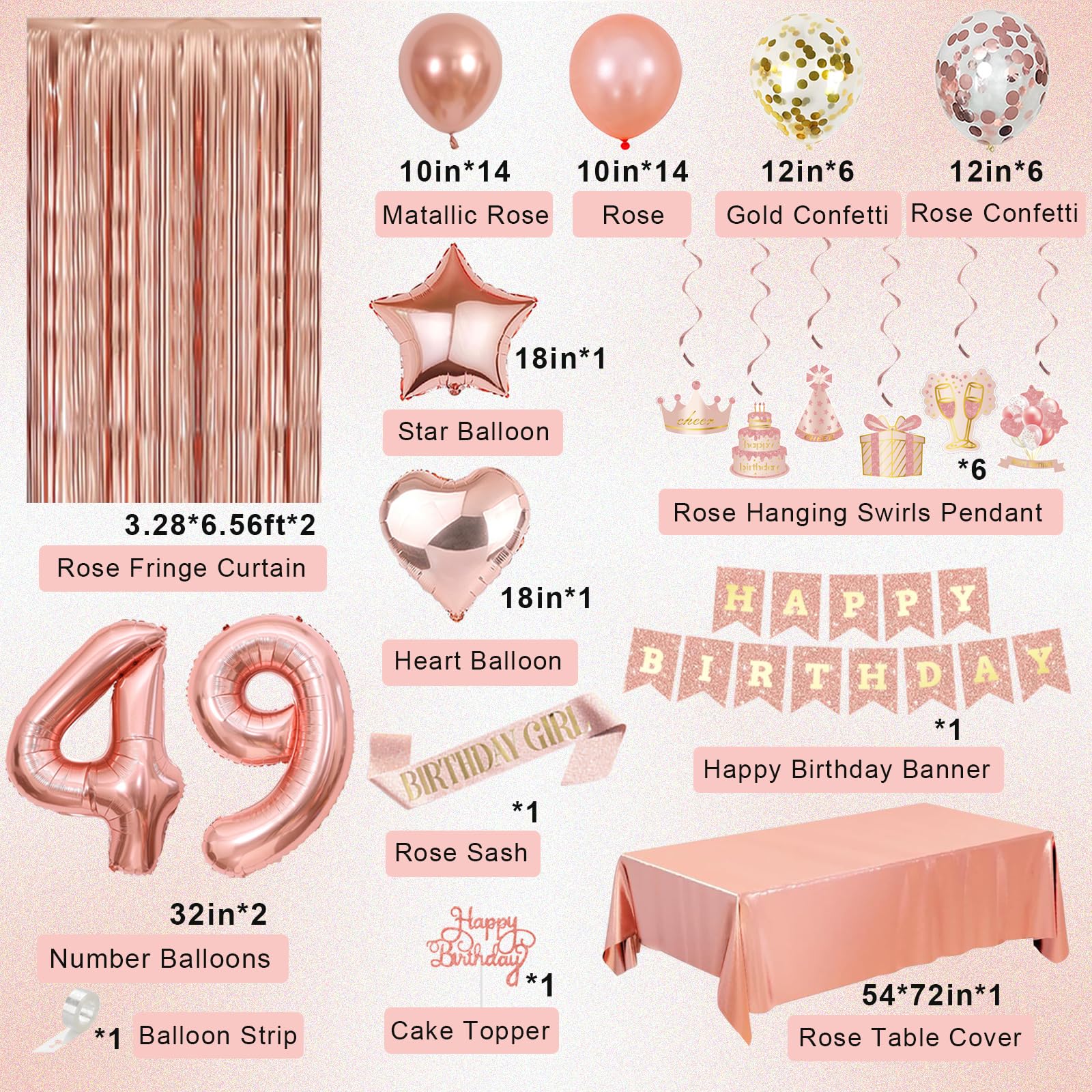 Miidenks fringe curtains in rose gold create a glamorous party entrance.