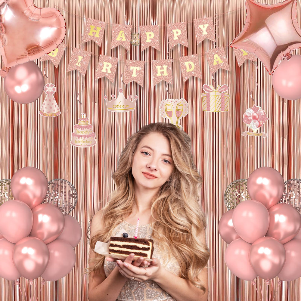 Miidenks rose gold latex balloons for durable, vibrant decor