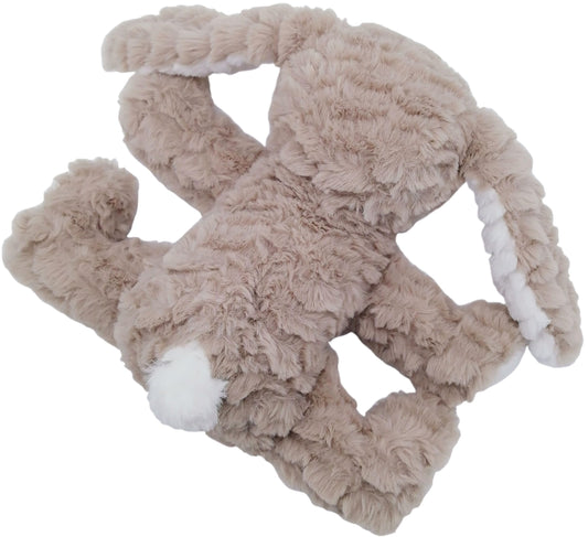 Mikee Fluffie Bunny plush medium size hug highlights its perfect toddler companion.
