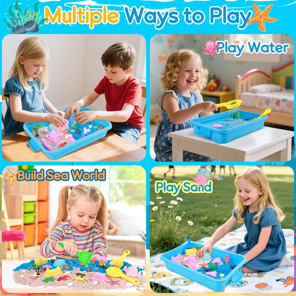 Mikiwon castle and sea molds help build mini underwater worlds