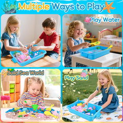 Mikiwon castle and sea molds help build mini underwater worlds