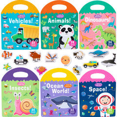 MIKNEKE jelly sticker animals: colorful animals for imaginative, reusable play.