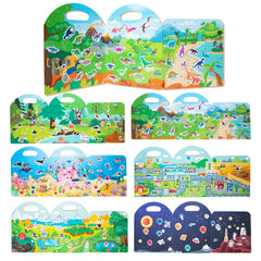 MIKNEKE jelly sticker ocean: marine scenes for sorting and exploration.