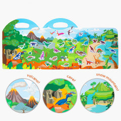 MIKNEKE jelly sticker peel-and-stick: reusable surface supports exploration.
