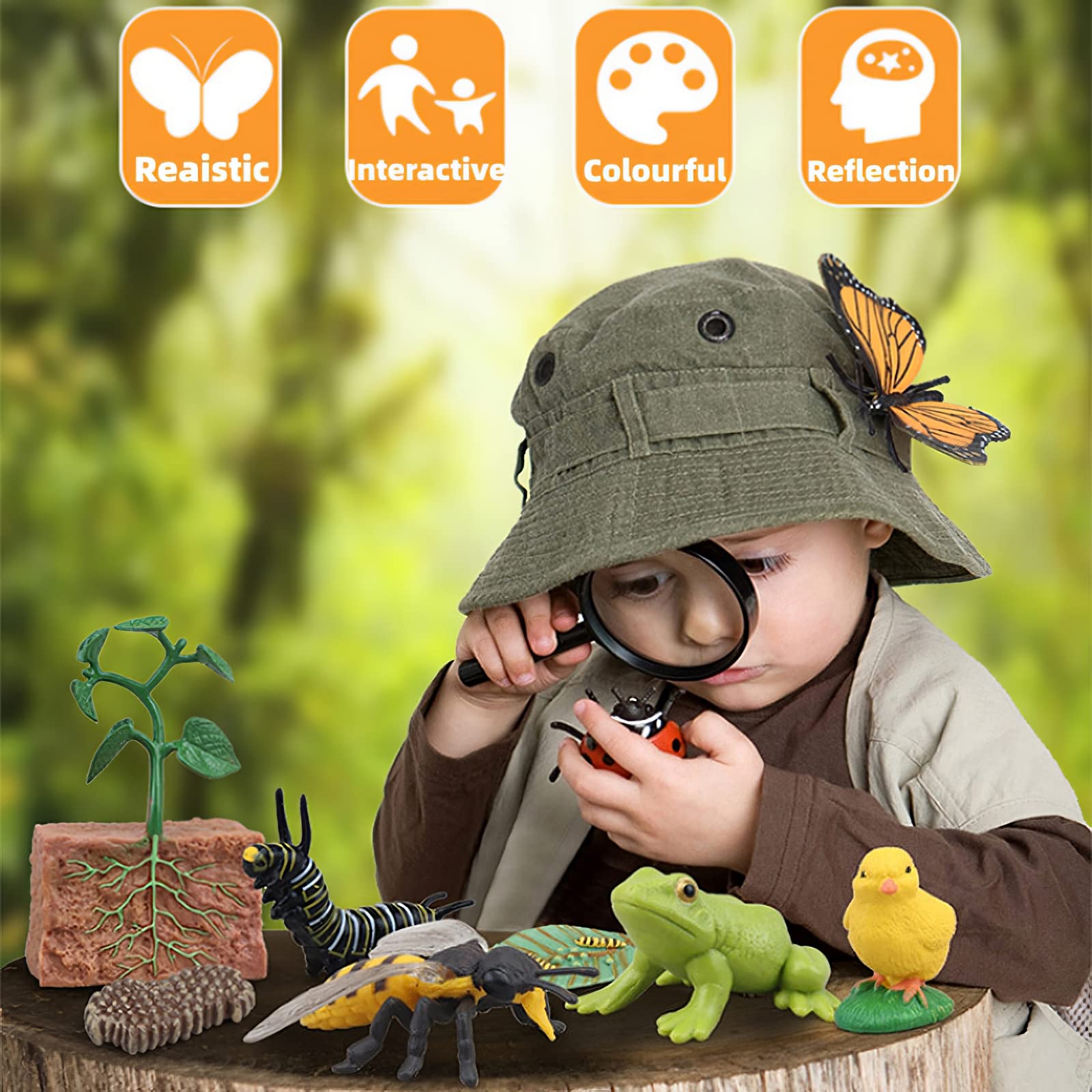MIKNEKE insect figures support cognitive learning through real-feel play