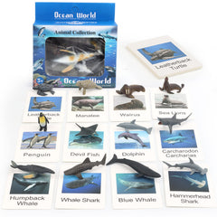 MIKNEKE sea animal figures for preschool learning and imaginative play
