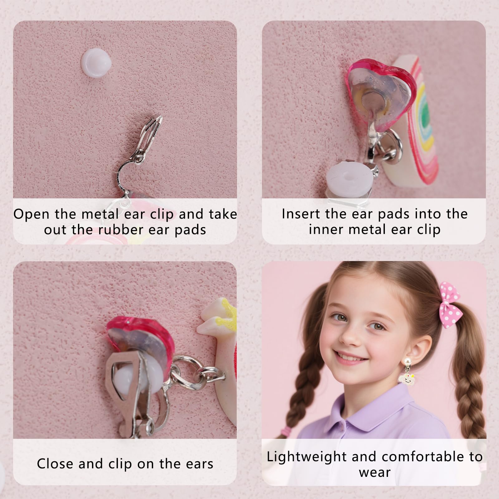 Mikovivi pendants clip-on earrings feature stylish charms for versatile styling
