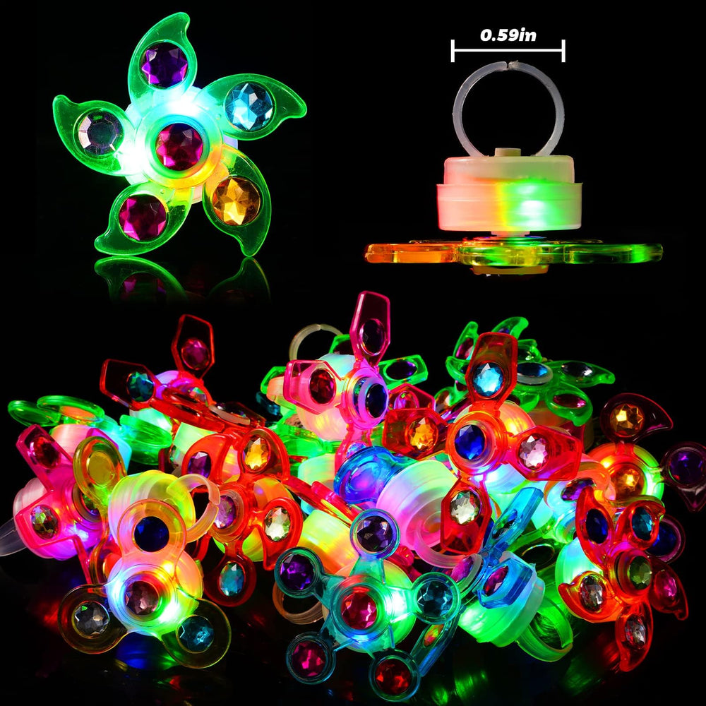 Mikulala colorful LED rings with five hues add vibrant visibility to celebrations.