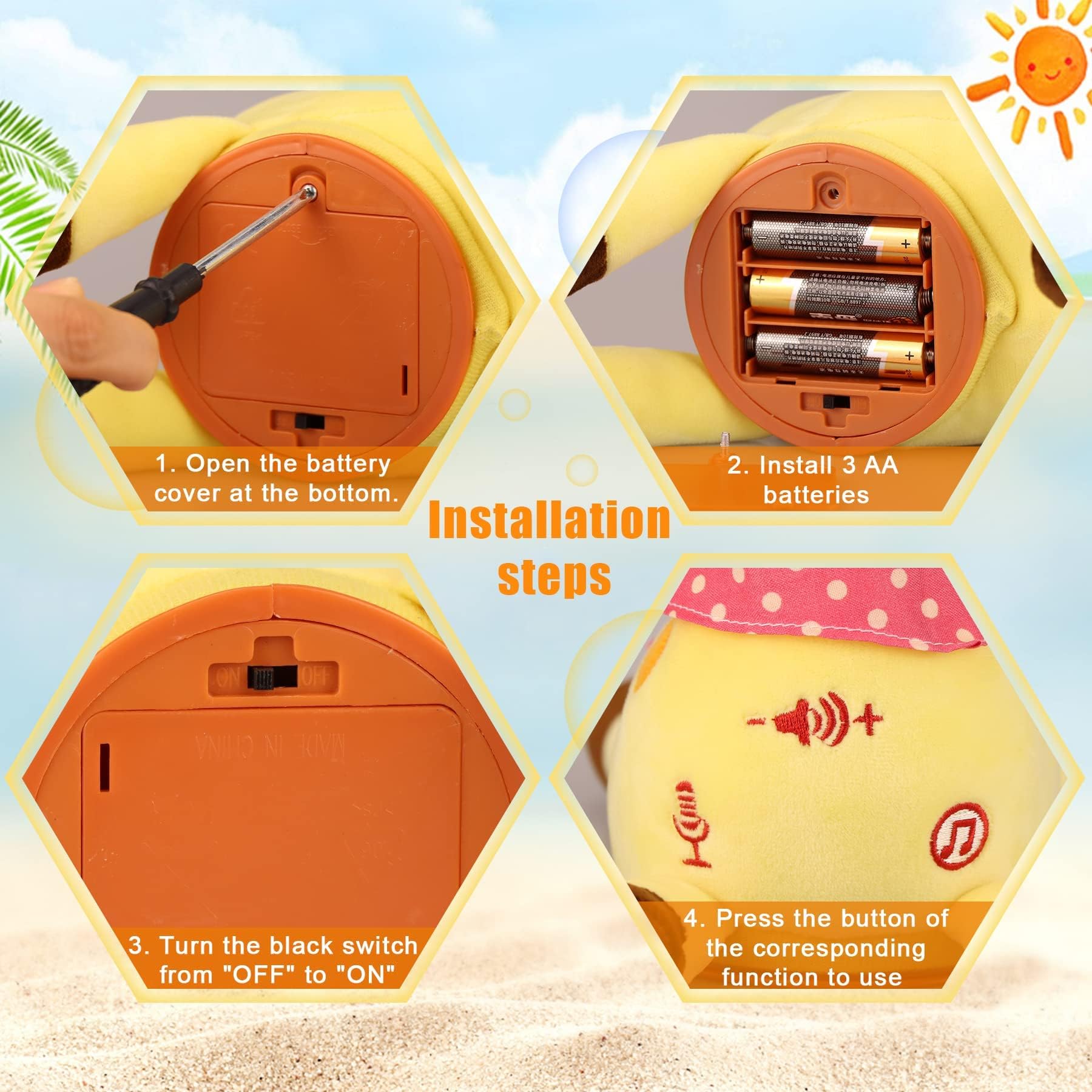 MILEGI volume control allows quiet cuddles or lively play sessions