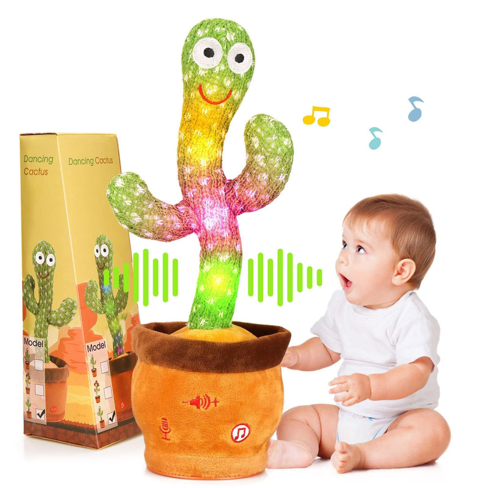 MILEGI volume adjustable dancing cactus toy in action for playful learning