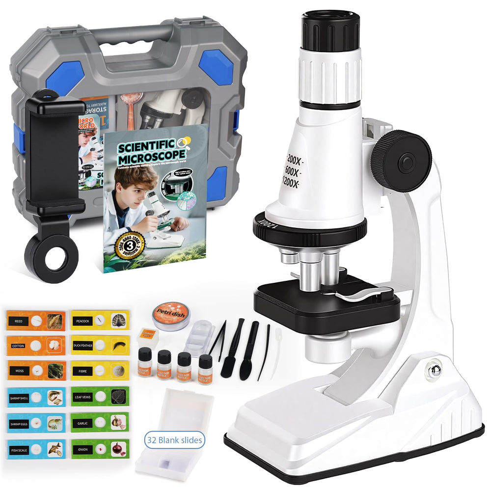 Mileonaim kids microscope with a durable metal body for hands-on exploration.