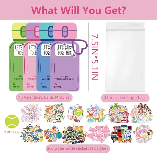 Milianquill valentines stickers bulk for durable, waterproof classroom decorations.