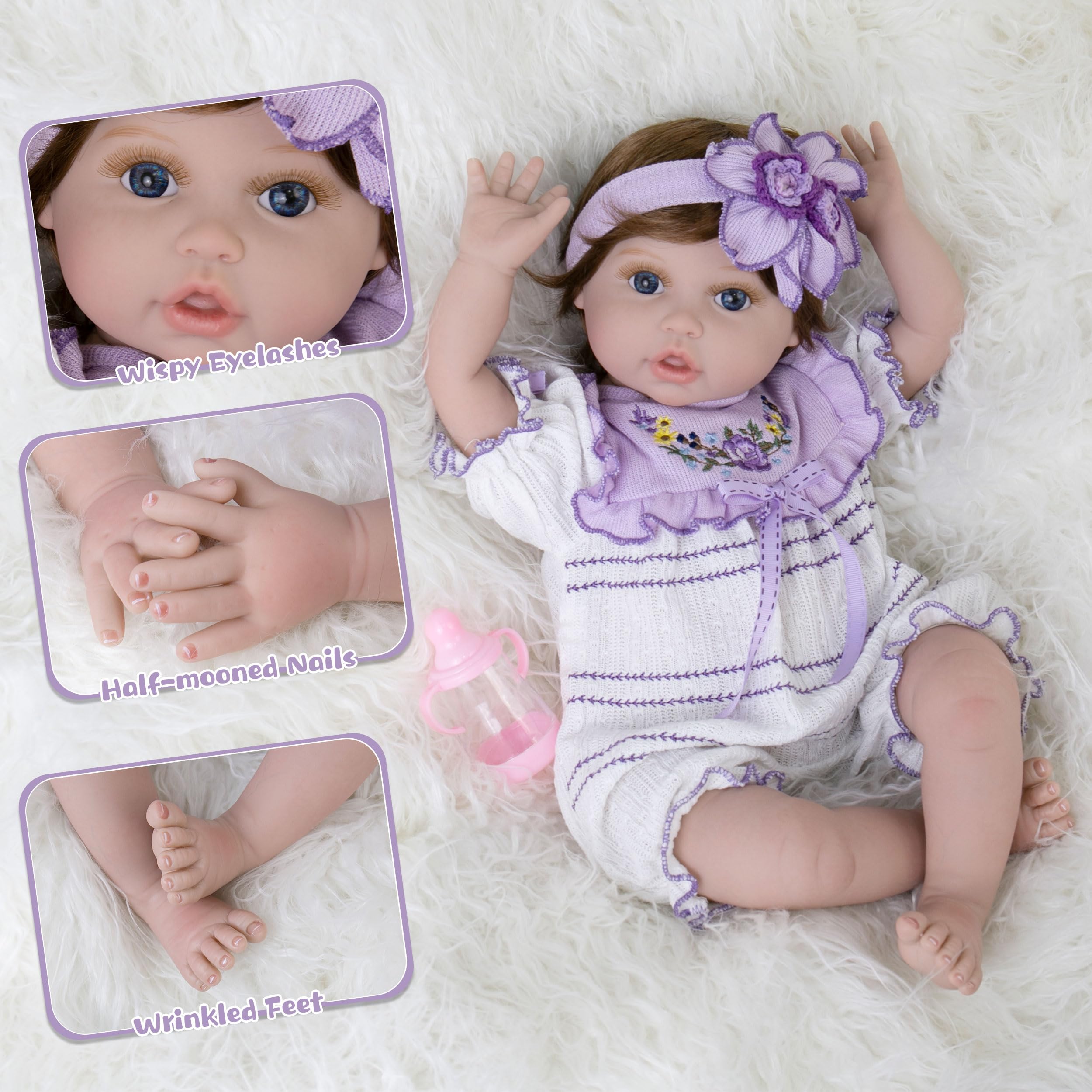 Milidool baby doll clothes set for dress-up and storytelling