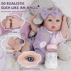 Milidool doll includes a feeding bottle for interactive feeding play