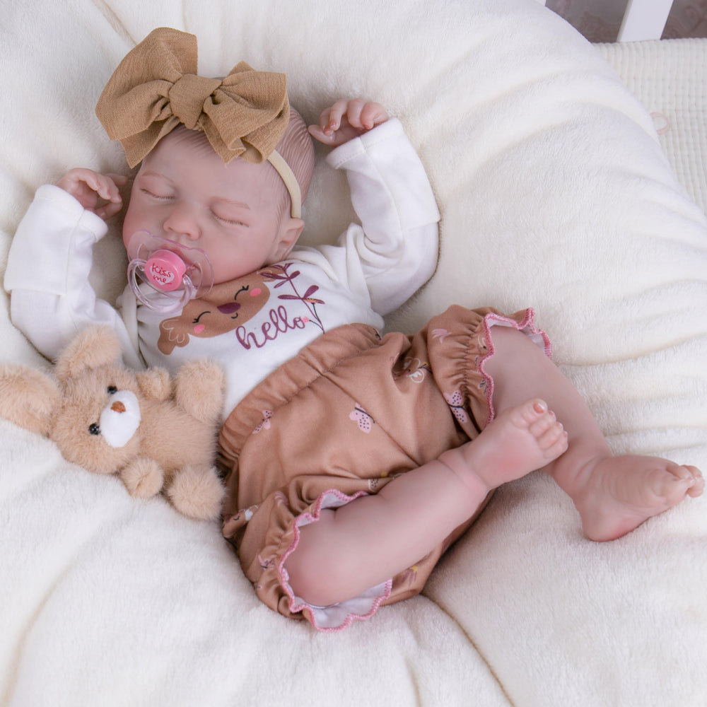 Milidool lifelike 20-inch doll showcasing realistic features for imaginative play