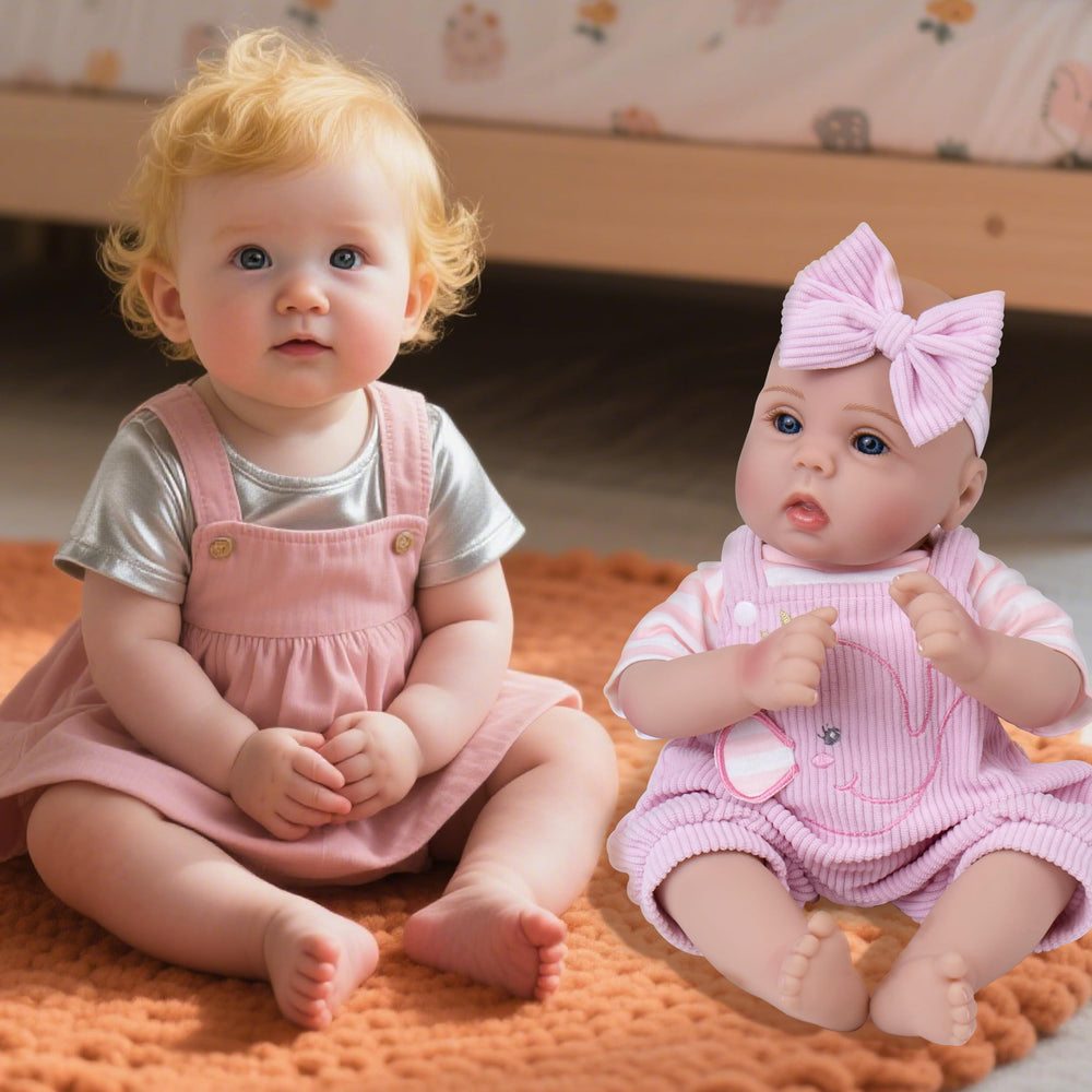 Milidool lifelike doll gift package includes outfit, bottle, pacifier, birth certificate