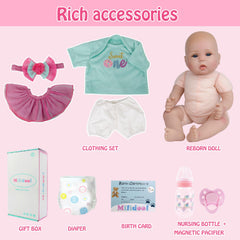 Milidool 18-inch doll with 3/4 limbs for natural poses