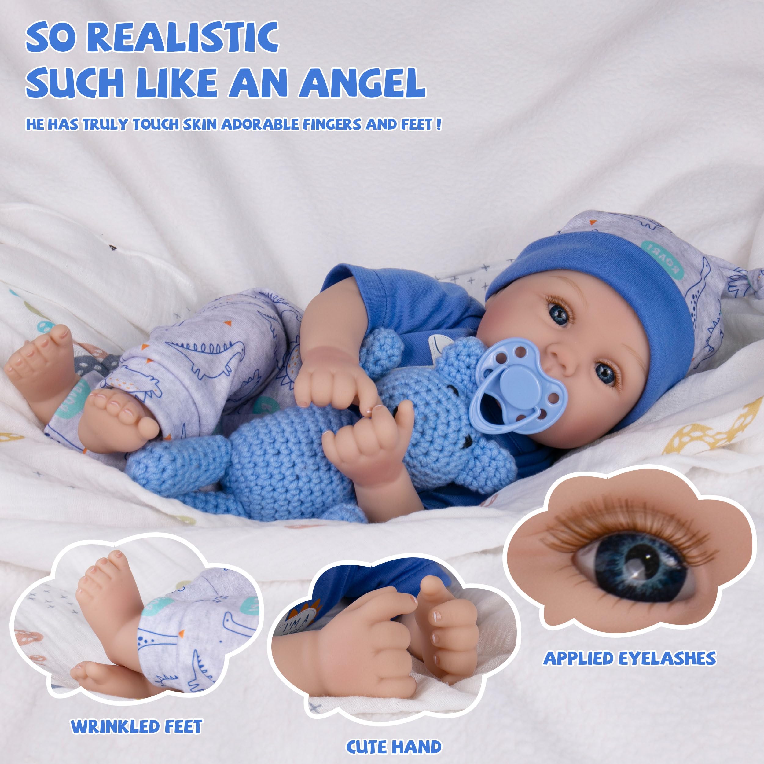 Milidool 18-inch doll with clothing set enhances imaginative playtime.