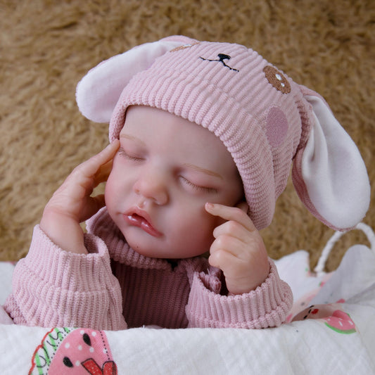 Milidool 18-inch newborn girl doll with soft body for gentle play.