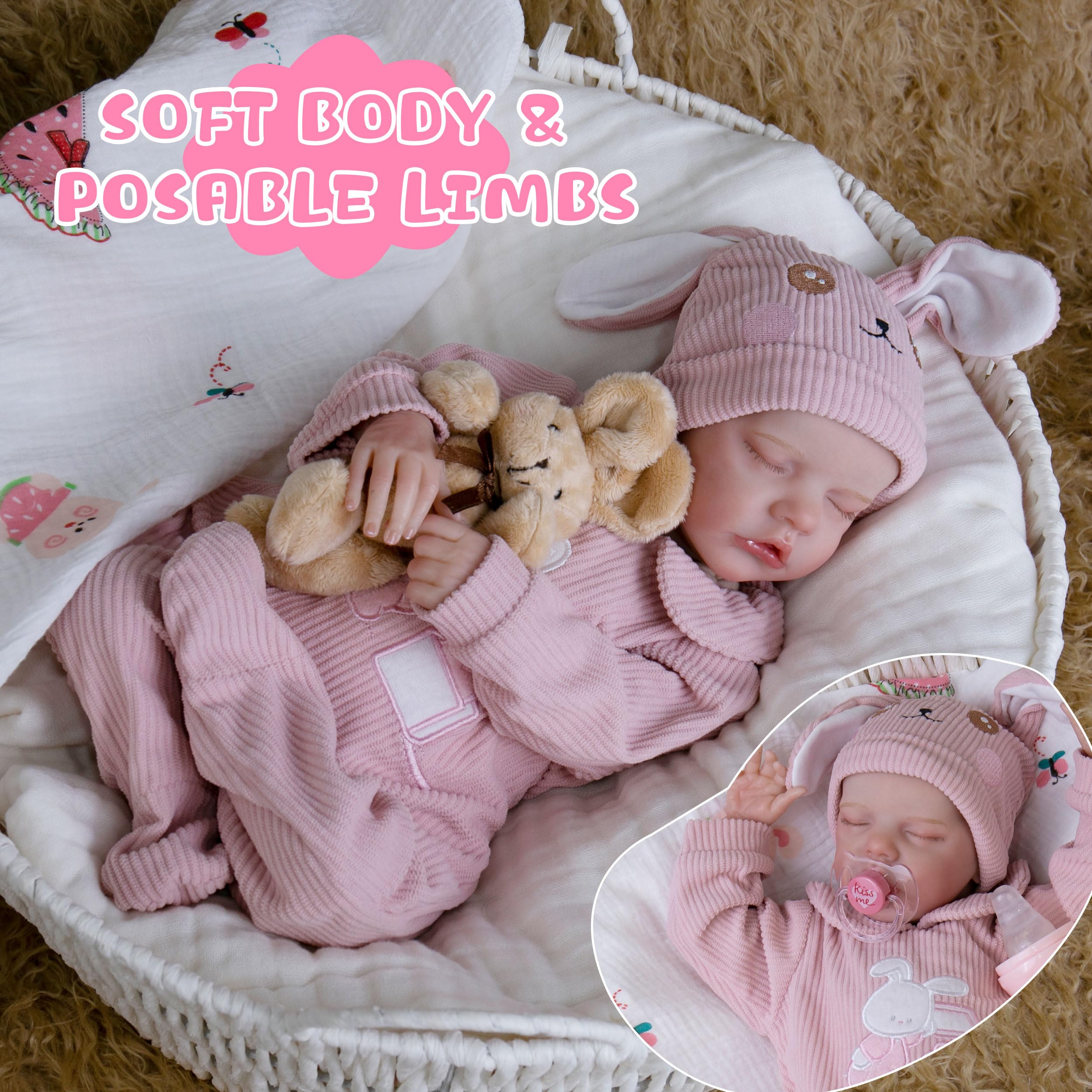 Milidool premium soft vinyl doll designed for safe play.