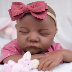Milidool Reborn doll face close-up with hand-painted features for realism