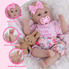 Milidool safety-certified doll with ASTM F963 and EN71 standards.