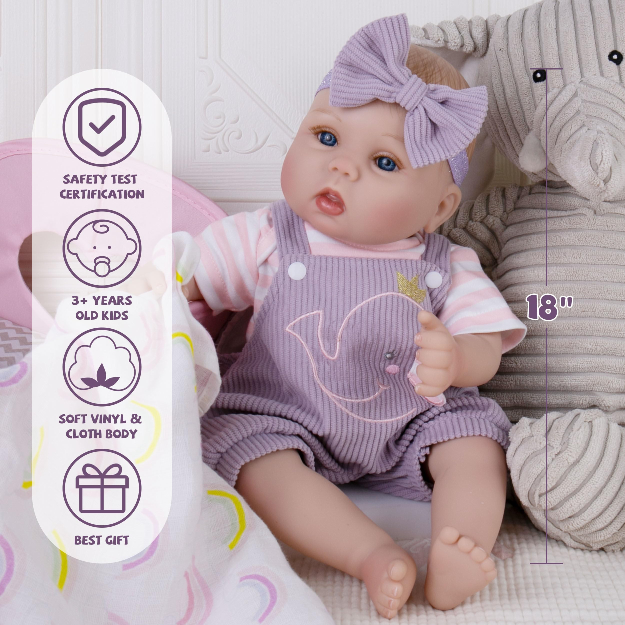 Milidool soft cloth body doll delivering warm, cuddly hugs