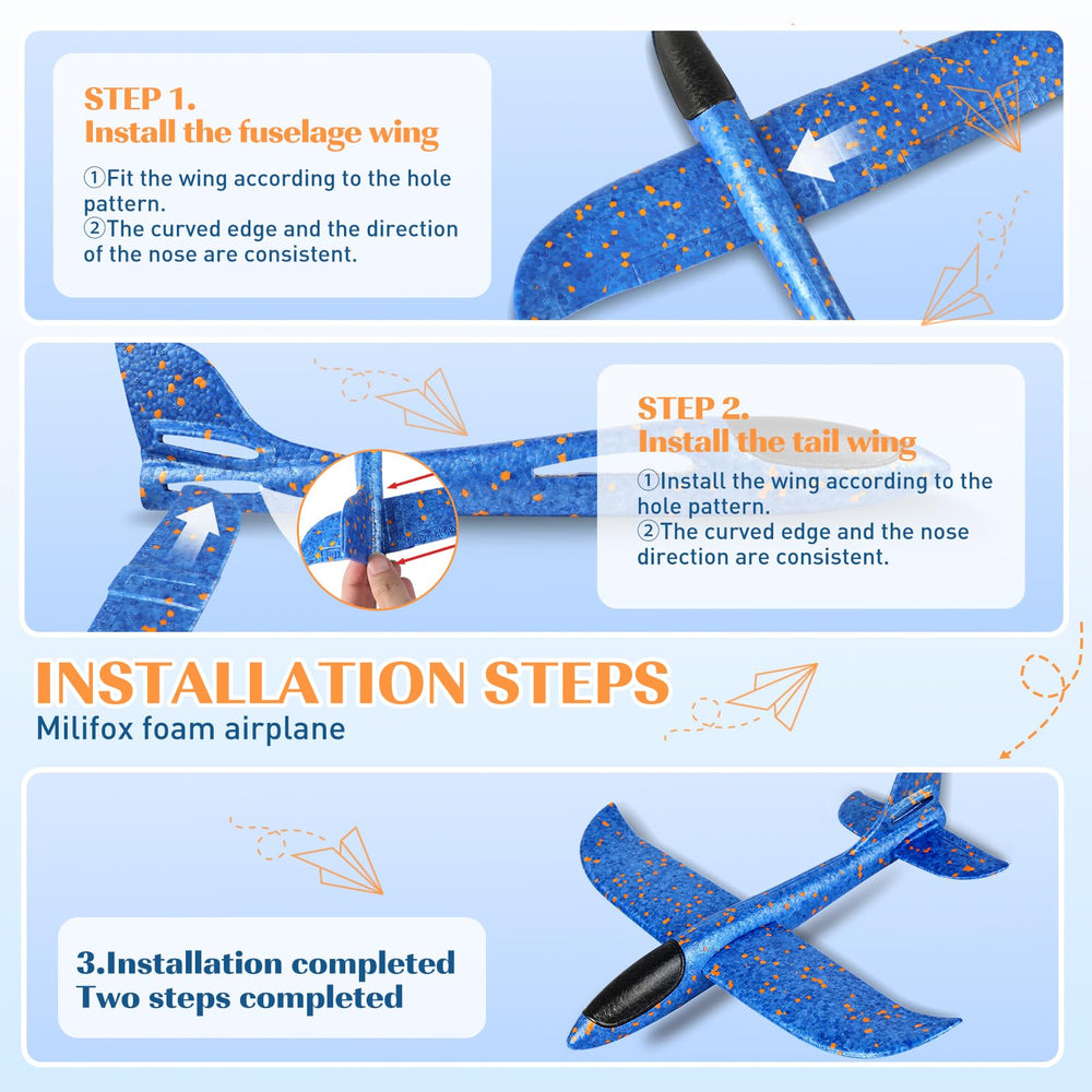 Milifox foam airplane in inverted flight mode for exciting tricks
