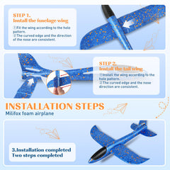 Milifox foam airplane in inverted flight mode for exciting tricks