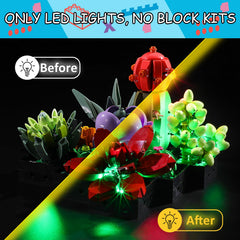 Mililier LED light kit for Lego 10309 hidden wiring keeps bricks clean