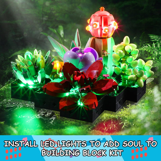 Mililier LED light kit for Lego 10309 installation guide demonstrates easy setup