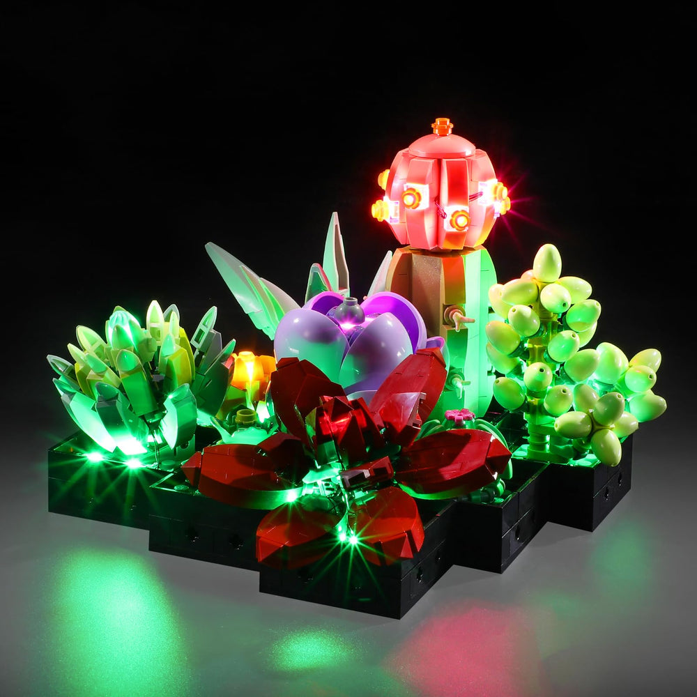 Mililier LED light kit for Lego 10309 with hidden wires enhances display