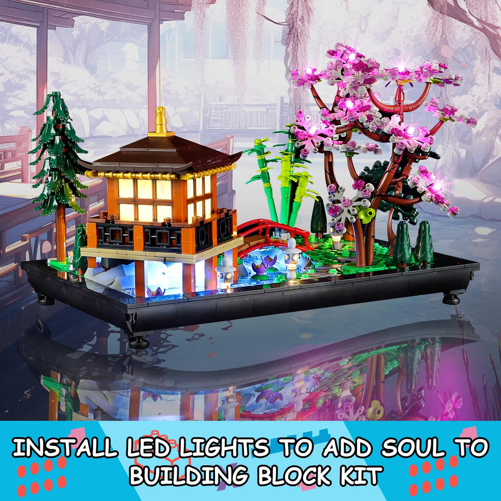 Mililier USB-powered lights show effortless plug-in setup for Lego 10315 garden.