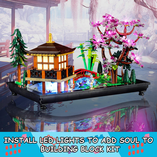 Mililier USB-powered lights show effortless plug-in setup for Lego 10315 garden.