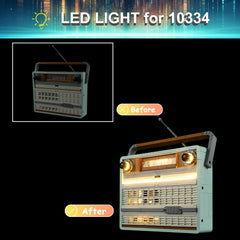 Mililier LED wires are hidden between bricks for a clean look.