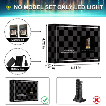 Mililier LED light kit for Lego 10341 Artemis, quick installation video available for faster setup.