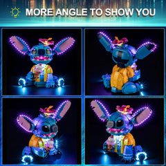 Mililier LED Light Kit for Lego 43249 Stitch power options provide flexible placement with USB or battery.