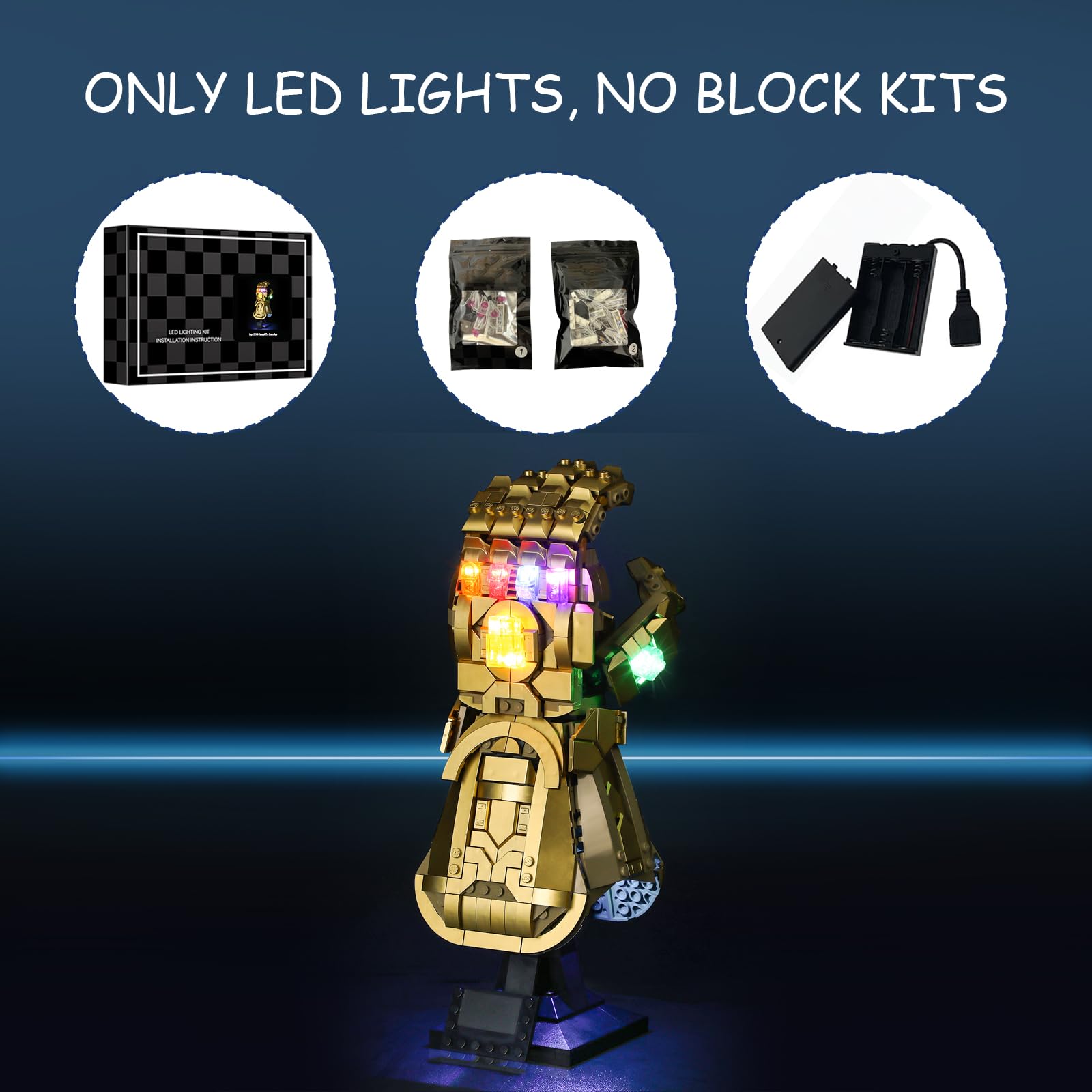 Mililier battery-box-ready lighting supports portable display