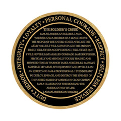 Military Gift Shop Soldier's Creed Coin for veterans and active duty supporters.