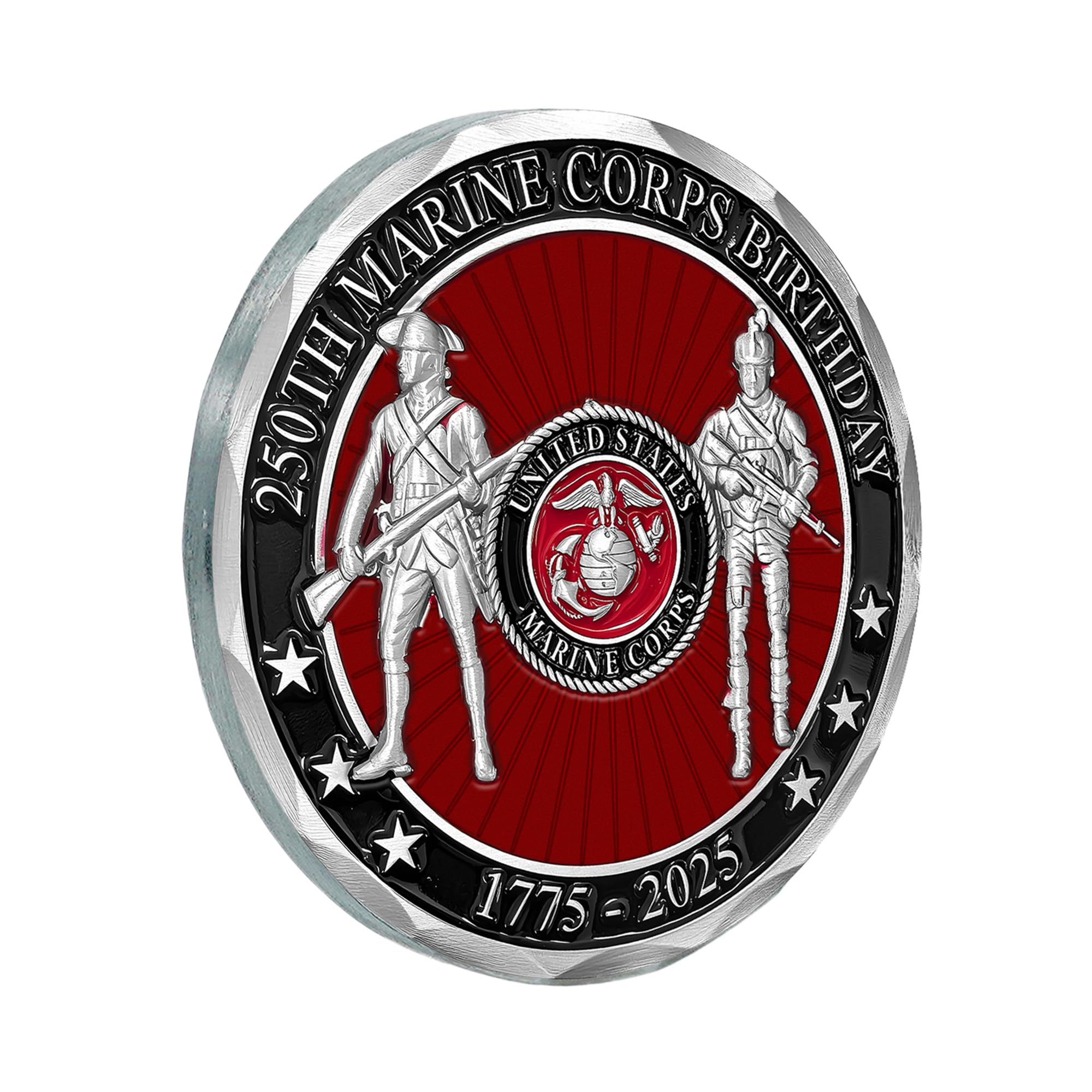 Military Gift Shop USMC 250th coin premium gift for Marines and veterans.